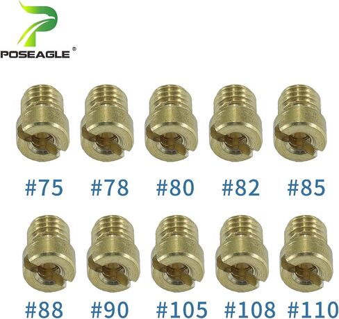 10 قطعة المكربن ​​الرئيسية طائرة عدة ل Keihin PWK FCR OKO KOSO المكربن ​​75 78 80 82 85 88 90 105 108 110 طائرات الطاقة دراجة نارية in Kuwait