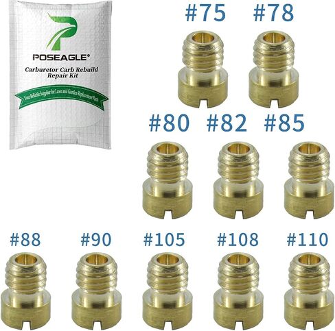 10 قطعة المكربن ​​الرئيسية طائرة عدة ل Keihin PWK FCR OKO KOSO المكربن ​​75 78 80 82 85 88 90 105 108 110 طائرات الطاقة دراجة نارية in Kuwait