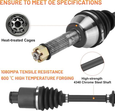 Front CV Axle for Polaris Sportsman 800 2007-2009, Sportsman 570 2014-2020, Sportsman 500 2006-2013, Sportsman 450 HO 2016-2020 1332347, 1332656 ATV Axles & Bearings in Saudi Arabia
