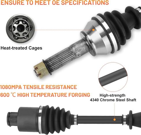 Front CV Axle for Polaris Sportsman 800 2007-2009, Sportsman 570 2014-2020, Sportsman 500 2006-2013, Sportsman 450 HO 2016-2020 1332347, 1332656 ATV Axles & Bearings in Saudi Arabia