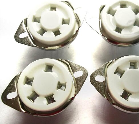 كاري 4 قطعة 5pin أنبوب السيراميك مآخذ ل 807 صمام 5-21 الولايات المتحدة نمط قاعدة الصوت أمبير in Kuwait