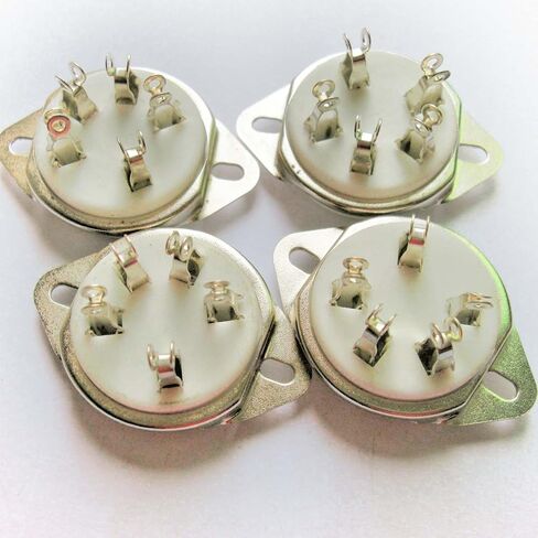 كاري 4 قطعة 5pin أنبوب السيراميك مآخذ ل 807 صمام 5-21 الولايات المتحدة نمط قاعدة الصوت أمبير in Kuwait