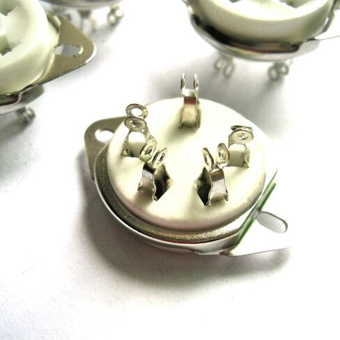 كاري 4 قطعة 5pin أنبوب السيراميك مآخذ ل 807 صمام 5-21 الولايات المتحدة نمط قاعدة الصوت أمبير in Kuwait