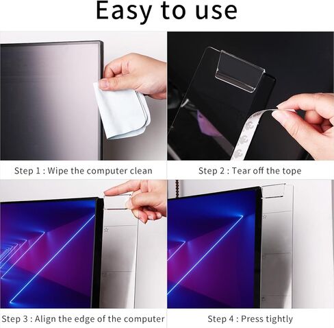 Monitor Memo Board,Monitor Sticky Note Holder,Computer Accessories for Desk,Unique Desk Accessories Gifts for Office Women/Man 1Set (Left & Right) (with Phone Holder) in Kuwait