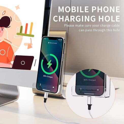 Monitor Memo Board,Monitor Sticky Note Holder,Computer Accessories for Desk,Unique Desk Accessories Gifts for Office Women/Man 1Set (Left & Right) (with Phone Holder) in Kuwait