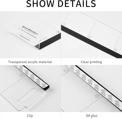 Monitor Memo Board,Monitor Sticky Note Holder,Computer Accessories for Desk,Unique Desk Accessories Gifts for Office Women/Man 1Set (Left & Right) (with Phone Holder) in Kuwait