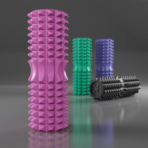 Nordic Lifting Vibrating Foam Roller w/ 5 Intensity Vibration, High Density EVA Foam for Deep Tissue Massage & Muscle Recovery - Ideal for Back Pain, Plantar Fasciitis Relief, Physical Therapy - Black in Kuwait