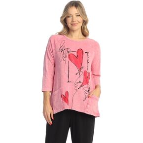 Jess & Jane Women's Coloring Mineral Washed Patch Pocket Cotton Tunic