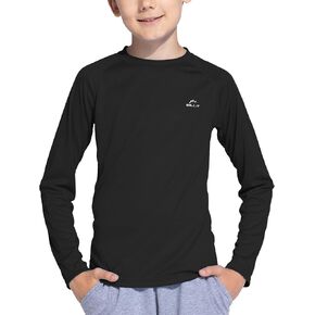 Willit Boy's UPF 50+ Sun Protection Shirt Long Sleeve Rash Guard Swim Shirts Youth SPF Fishing Quick Dry Shirt