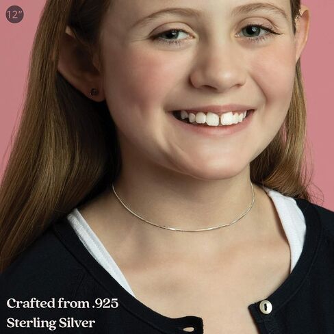 قلادة من الفضة الاسترلينية - سلسلة مربعة 1 مم - لا تسبب الحساسية ومقاومة للتلطخ - تصميم كلاسيكي، مقاس مريح - 30.48 سم - 101.6 سم - من كيزف كرييشنز in Kuwait