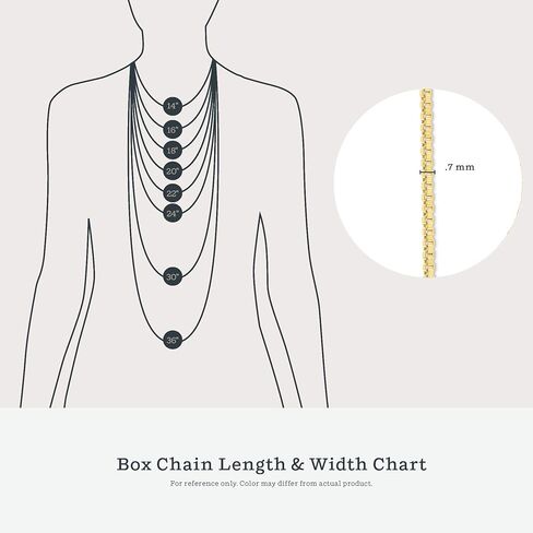 قلادة من الفضة الاسترلينية - سلسلة مربعة 1 مم - لا تسبب الحساسية ومقاومة للتلطخ - تصميم كلاسيكي، مقاس مريح - 30.48 سم - 101.6 سم - من كيزف كرييشنز in Kuwait