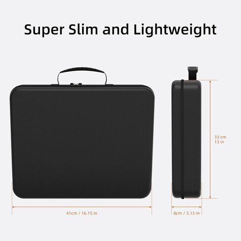 Starlink Mini Case, Travel Case for Starlink Mini, Sturdy Briefcase for Mini Starlink with Side Supporting for Mini Accessories, Portable Bag Black in Kuwait