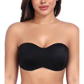 DotVol Women's Seamless Bandeau Unlined Underwire Minimizer Strapless Bra for Large Bust in Saudi Arabia