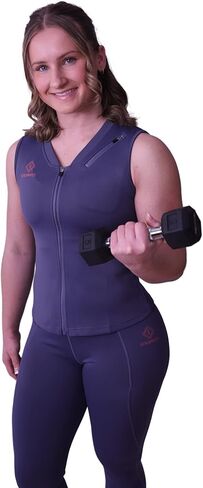 سكرب ميتس أندر سكرب للنساء - قميص داخلي بدون أكمام برقبة على شكل حرف V، قميص داخلي للطبيب والممرضة مع جيب على الصدر بسحاب in Kuwait