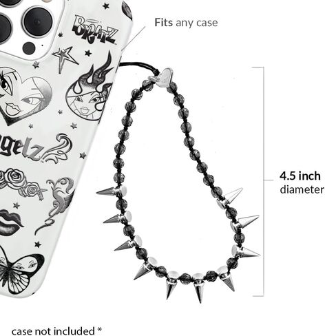 Velvet Caviar Phone Charm Wrist Strap - Cute Beaded Cellphone Wristlet - Lanyard Accessory for Women - Fits all Phone Cases including iPhone 15 Pro Max / 14 Pro Max / 13 Pro Max / 12 (Purple Hearts) in Kuwait