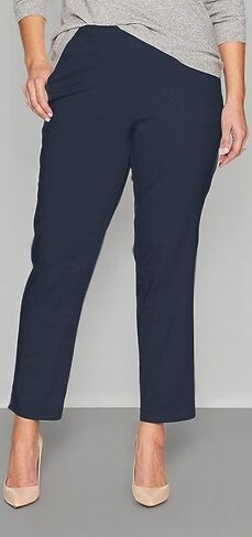 جست ماي سايز بنطلون سهل الارتداء بجيبين قابل للتمدد بمقاس كبير للنساء in Kuwait