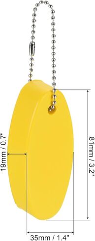 PATIKIL Floating Keychain, Marine Sailing Oval Key Chain Buoyant Keyrings for Boating Outdoor Sports in Saudi Arabia