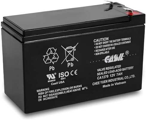 Casil 12V 10Ah Replacement Battery Compatible with APC Smart-UPS SMT1000, SMC1500, SMT1000C, SMT1000US, SU1000, SU1000BX120, SUA1000US, SUA1000 2 Pack in Saudi Arabia