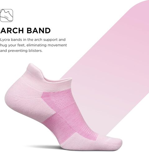 Feetures High Performance Cushion No Show Tab - Running Socks for Men and Women - Athletic Ankle Socks - Moisture Wicking, Boost Blue, 4-6 in Kuwait