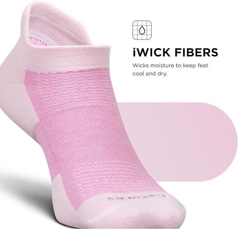 Feetures High Performance Cushion No Show Tab - Running Socks for Men and Women - Athletic Ankle Socks - Moisture Wicking, Boost Blue, 4-6 in Kuwait
