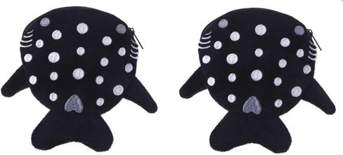 2Pcs Cute Whale Shark Coin Purse, Shark Wallet Novelty Purse Aesthetic Kawaii Accessories With Zipper Funny Small Plush Girls Wallet Women's Coin Purses and Pouches, Men's Fashion in Kuwait