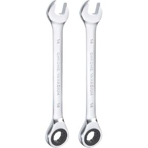 HARFINGTON 4 قطع مفتاح ربط 7 مم متري 12PT Cr-V مصقول بالكروم مفتاح ربط مزدوج النهاية مع 72 سن وحركة 5 درجات أداة مفتاح تروس صناعية للإصلاح in Kuwait