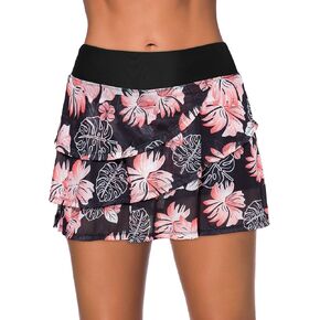 Aleumdr Women's Waistband Layered Swimdress Ruffle Swim Skirt Swimsuit Bottom(Available in Plus) in Saudi Arabia