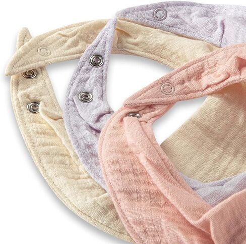 Burt's Bees Baby Infant Bibs, 100% Organic Cotton Drool Cloths, Newborn Essentials in Kuwait