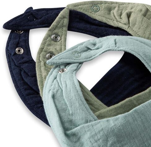 Burt's Bees Baby Infant Bibs, 100% Organic Cotton Drool Cloths, Newborn Essentials in Kuwait