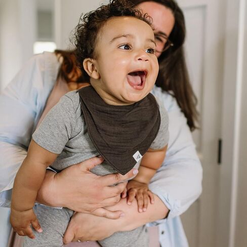 Burt's Bees Baby Infant Bibs, 100% Organic Cotton Drool Cloths, Newborn Essentials in Kuwait