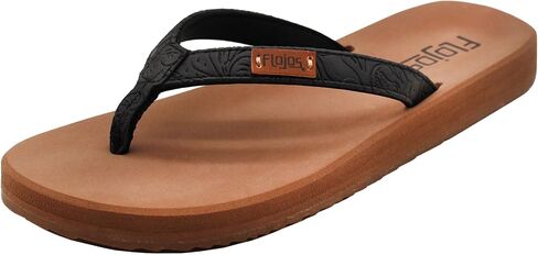 حذاء FLOJOS Billie Flip-Flop للسيدات، أسود، 10 in Kuwait