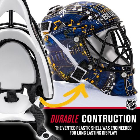 Franklin Sports NHL Team Logo Mini Hockey Goalie Mask with Case - Collectible Goalie Mask with Official NHL Logos and Colors in Kuwait