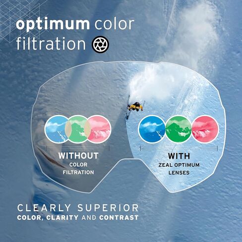 نظارات Zeal Optics Cloudfall Snow Goggle مع عدسات إضافية، مرآة Dark Night/Phoenix in Saudi Arabia
