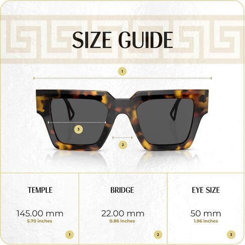 Versace VE4431 Square Sunglasses for Women + BUNDLE With Designer iWear Eyewear Kit in Saudi Arabia