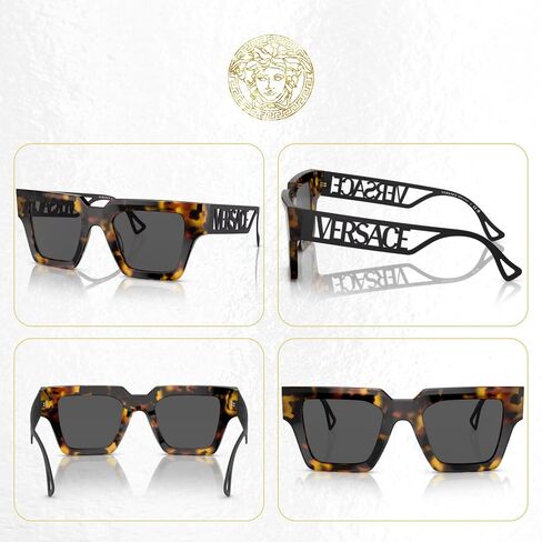 Versace VE4431 Square Sunglasses for Women + BUNDLE With Designer iWear Eyewear Kit in Saudi Arabia