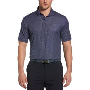 قميص جولف رجالي من Callaway Pro Spin Chevron Jacquard بأكمام قصيرة (مقاس X-small-4x كبير وطويل)
