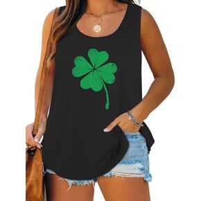 DOLNINE Womens-Plus-Size-Tank-Tops Casual Summer Shirts Scoop Neck Sleeveless Tuncis Tees