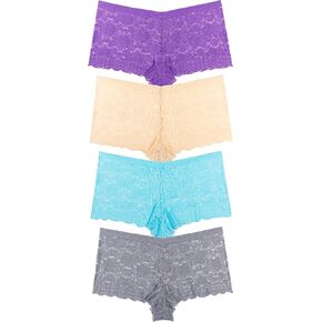 JurHevty Women’s Cotton G-String Thong Panties Lace Sexy T Back Underwear（Colors May Vary）