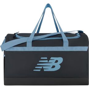 New Balance Duffel Bag, Small Carry On Travel Gym Bag with Carry Handles and Shoulder Strap, Black