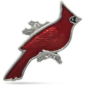 Danforth - Hummingbird Brooch Pin – Handcrafted Pewter Bird Brooch Pins For Women – 2" Wide - Made In USA