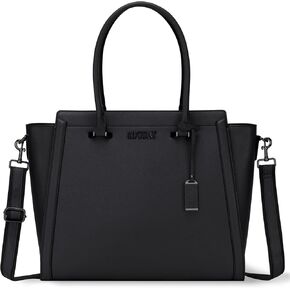 Stylish 15.6 Inch Laptop Tote Bag for Women - Travel Computer Handbag with Long Shoulder Strap