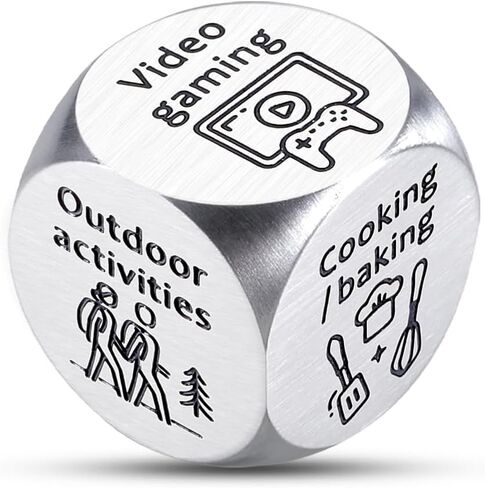 Mens Gifts for Christmas Food Decision Dice Decider for Couple Boyfriend Girlfriend Husband Wife Date Night Dice Gifts for Him Her Food Decision Dice Gifts One 11th Year Anniversary Valentines Gifts in Kuwait
