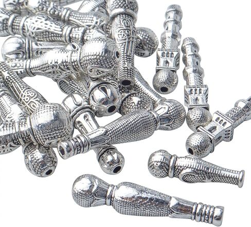 100pcs Cone Bead End Caps Alloy Tibetan Flower End Caps Tassel Beads Caps Jewelry Cone Caps for DIY Earring Jewelry Crafts Making Supplies in Kuwait