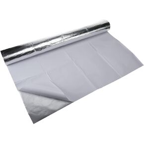 36 x 48 Inch Adhesive Backed Aluminized Fiberglass Sheet, Practical Heat Shield Protection Barrier Cover Aluminized Heat Shielding Mat for Automotive Parts, Home and Computer Repair