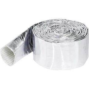 Adjustable Heat Sheath 1/2" I.D. x 16 feet Aluminized Sleeving Slide Over Wires, Cables and Hoses for Wire Shield Insulation Sleeve Heat Protection