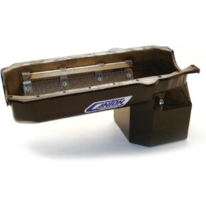 Canton Racing Products 16-100 Oil Pan (Small Block Chevy S10 Truck Conversion Black Powder Coat), 1 Pack