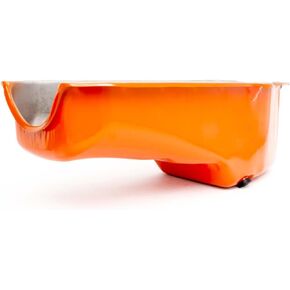 Company R9005P Orange Oil Pan for Small Block Chevy