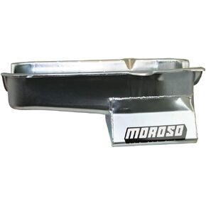 Moroso 20200 8.25" Oil Pan for Chevy Small-Block Engines with Passenger-Side Dipstick
