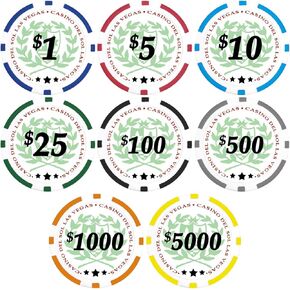 DA VINCI 50 Casino Del Sol 11.5 جرام من رقائق البوكر مع الطوائف