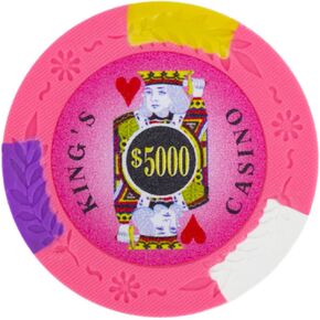 Brybelly King’s Casino Premium Poker Chip 14-Gram Heavyweight Clay Composite – Pack of 50